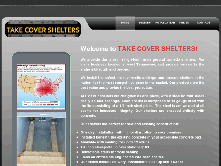 www.takecovershelters.com