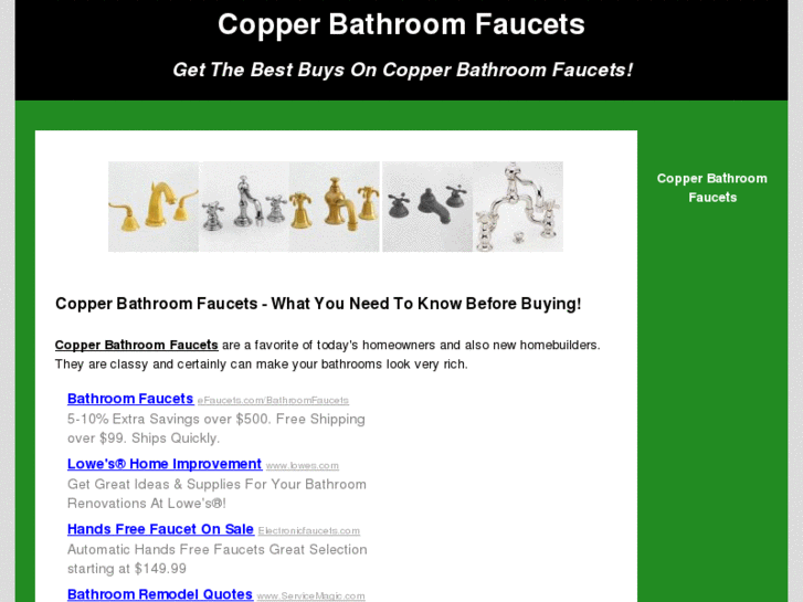 www.copperbathroomfaucets.com