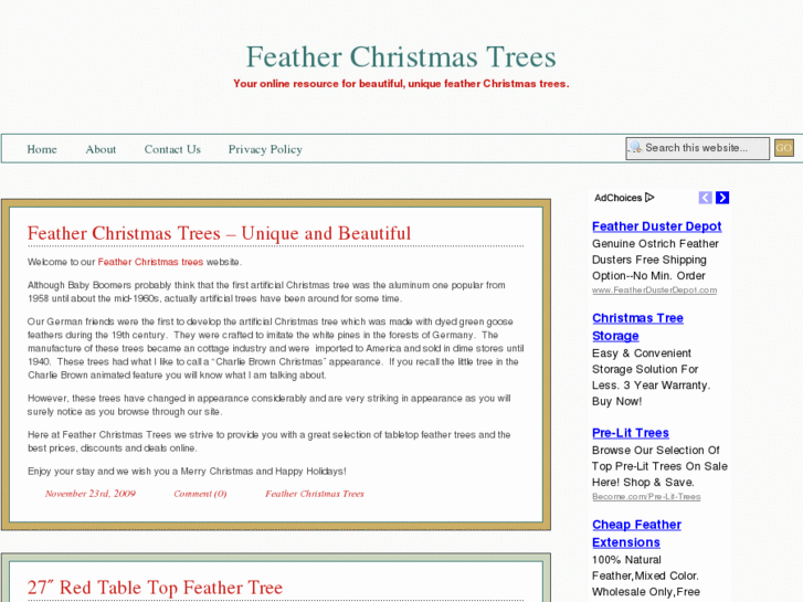 www.featherchristmastrees.net