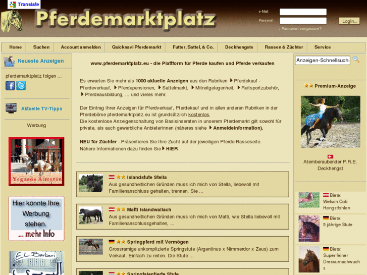 www.pferdemarktplatz.eu