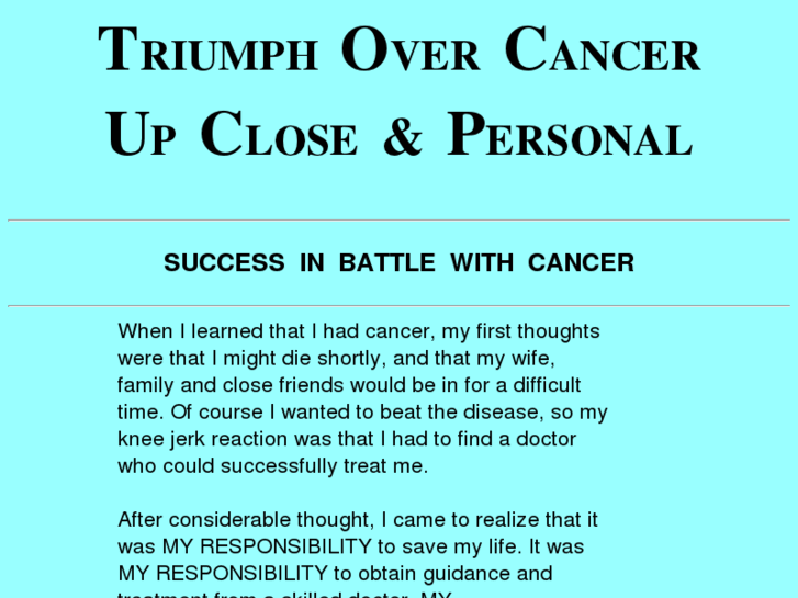 www.triumphovercancer.com