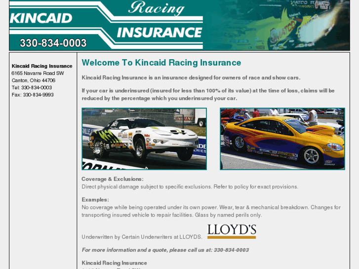 www.kincaidracinginsurance.com