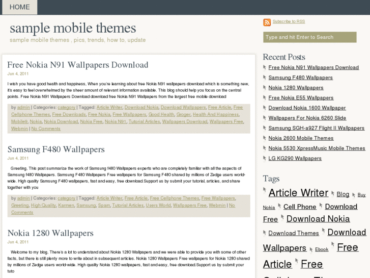 www.samplemobilethemes.info