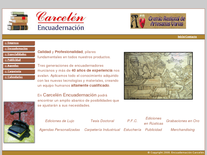 www.encuadernacioncarcelen.es