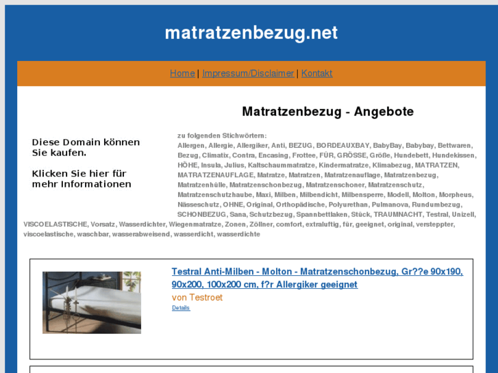 www.matratzenbezug.net