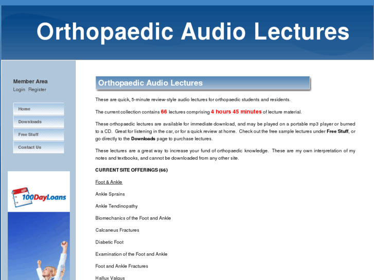 www.orthopaedicaudiolectures.com