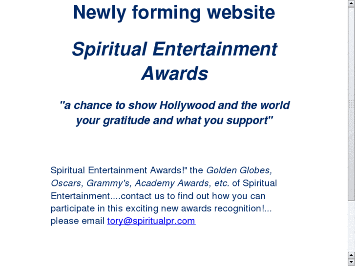 www.spiritualentertainmentawards.com