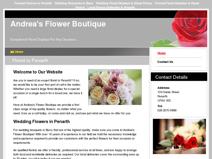 www.andreasflowerboutiquepenarth.com