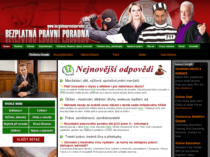 www.bezplatnapravniporadna.cz