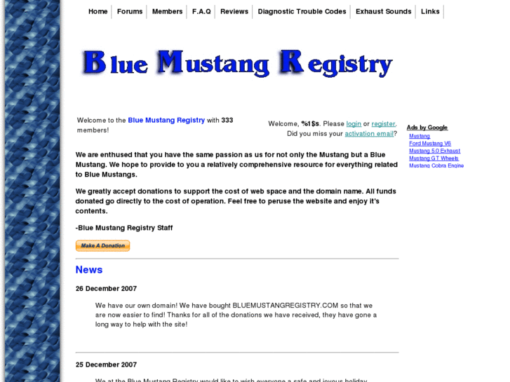 www.bluemustangregistry.com