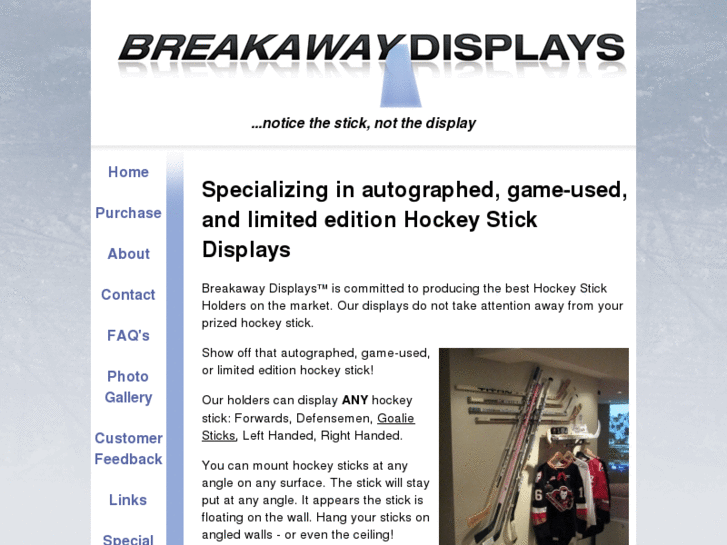 www.hockeystickdisplay.com