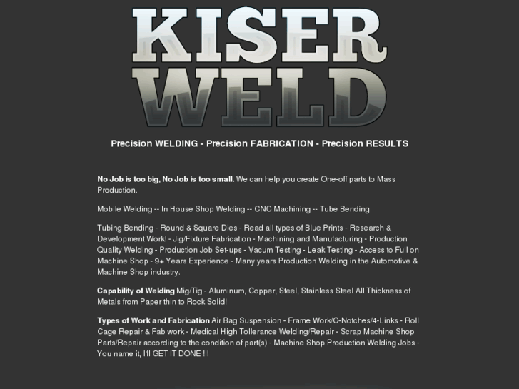 www.kiserweld.com