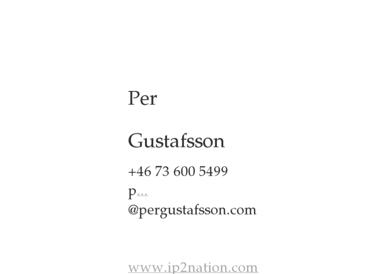 www.pergustafsson.com