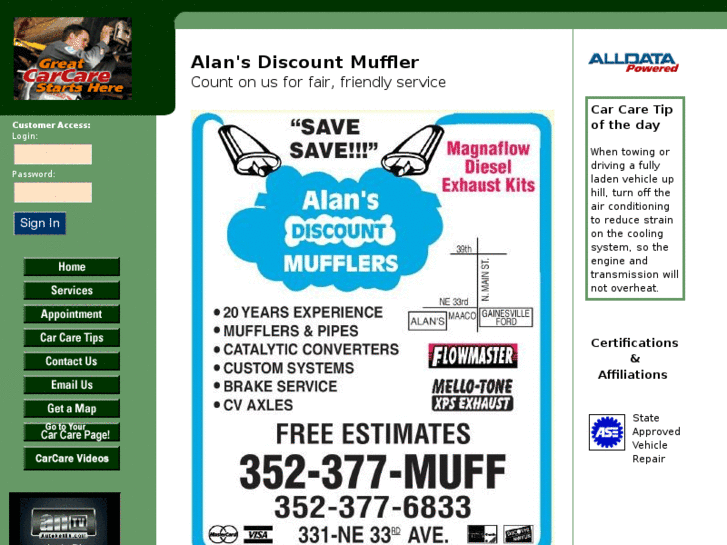 www.alansmuffler.com