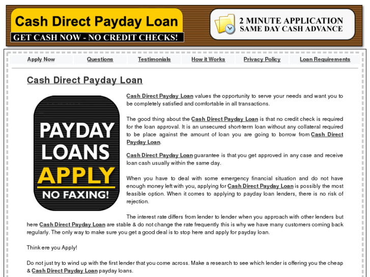 www.cashdirectpaydayloan.com