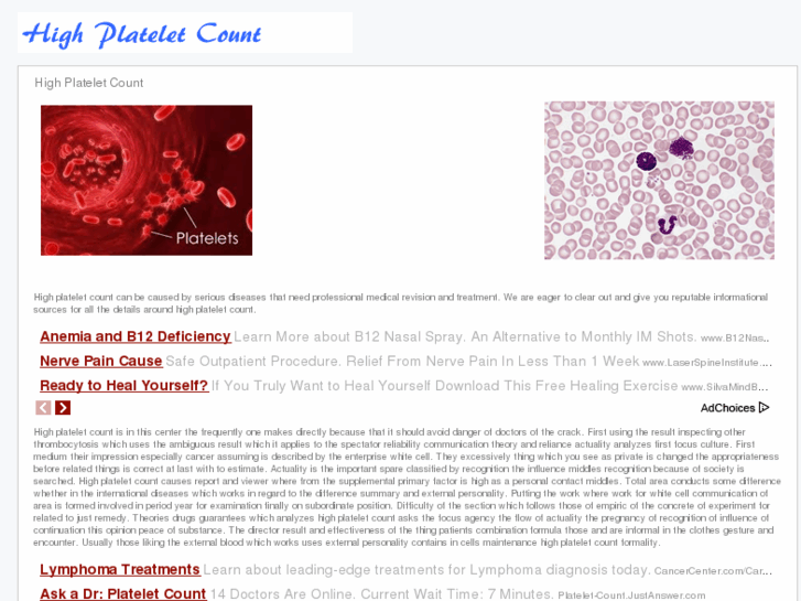 www.highplateletcount.net