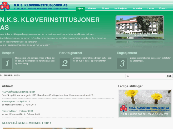 www.kloverinstitusjonene.no