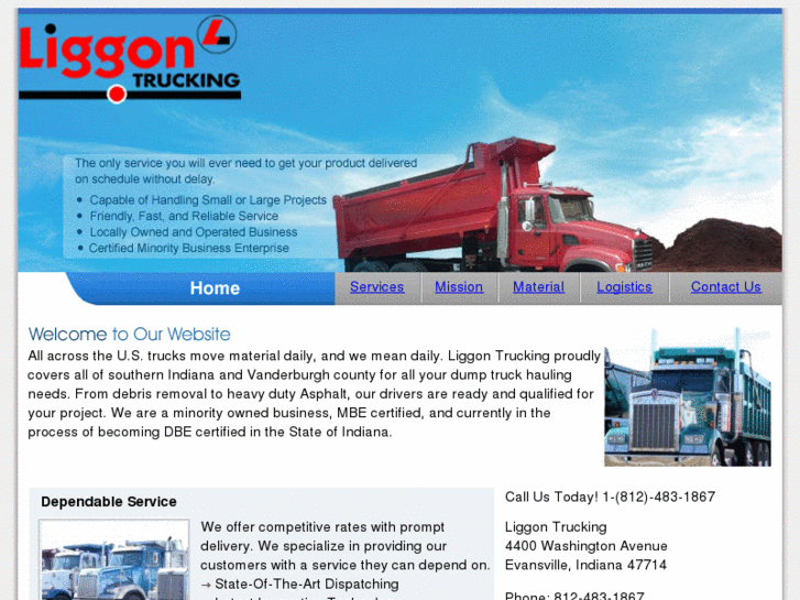 www.liggontrucking.com