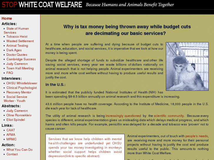 www.whitecoatwelfare.org