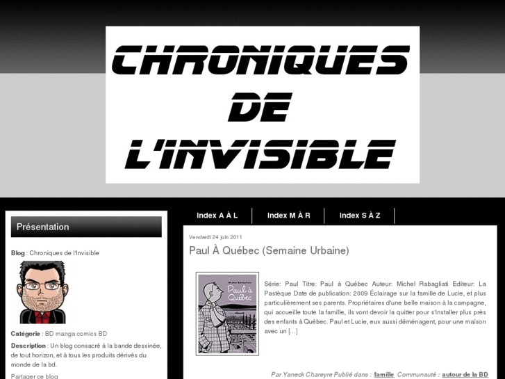 www.chroniquesdelinvisible.com