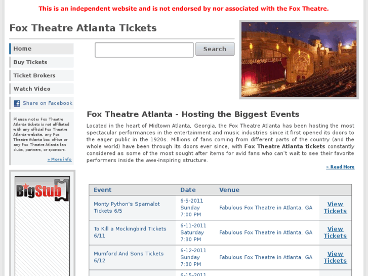 www.foxtheatreatlantatickets.com