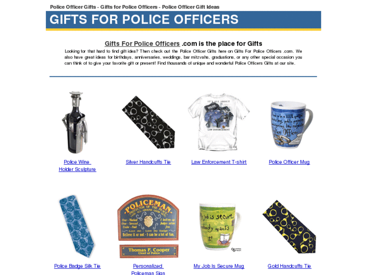 www.giftsforpoliceofficers.com