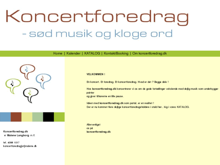 www.koncertforedrag.dk