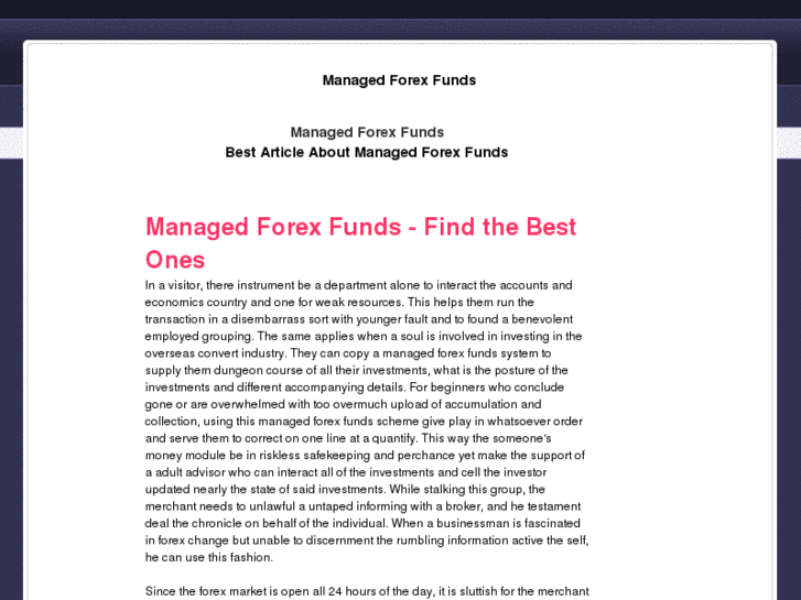 www.managed-forexfunds.com