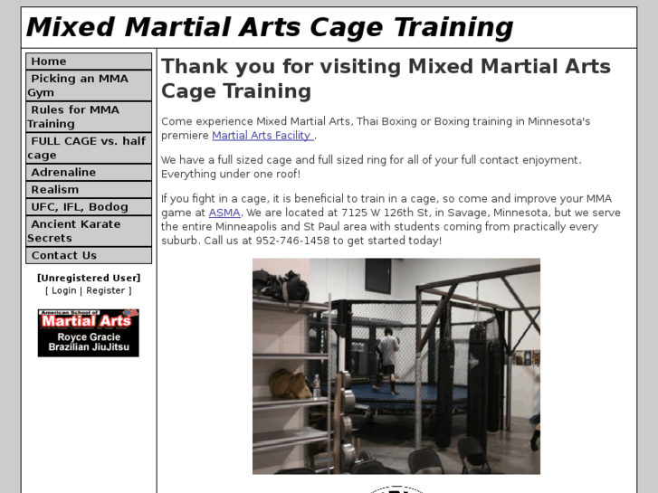 www.mixedmartialartscagetraining.com