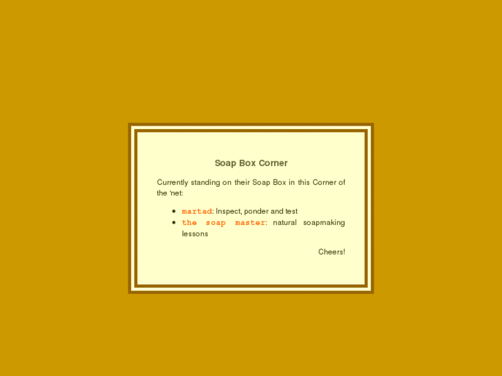 www.soapboxcorner.info