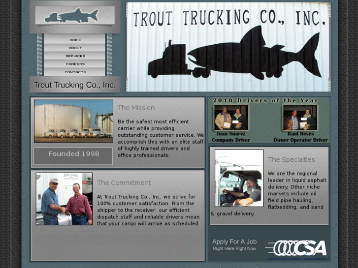 www.trouttrucking.com