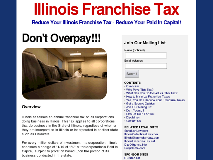 www.illinoisfranchisetax.net