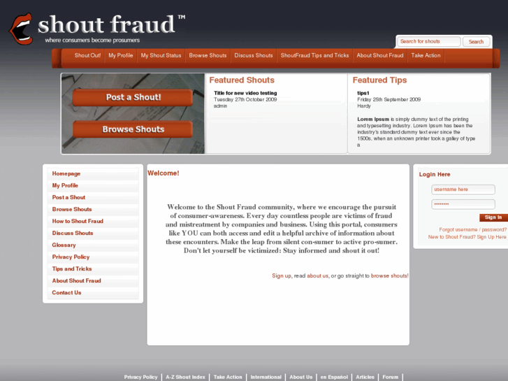 www.shoutfraud.com