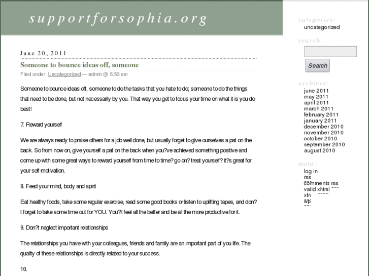 www.supportforsophia.org