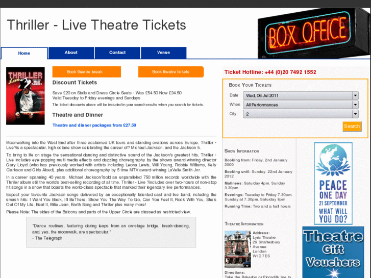 www.thrillertickets.co.uk