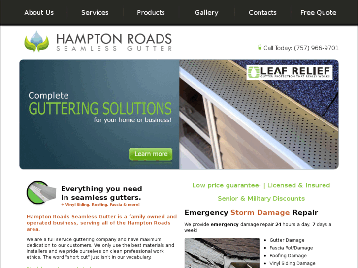 www.hamptonroadsseamlessgutter.com