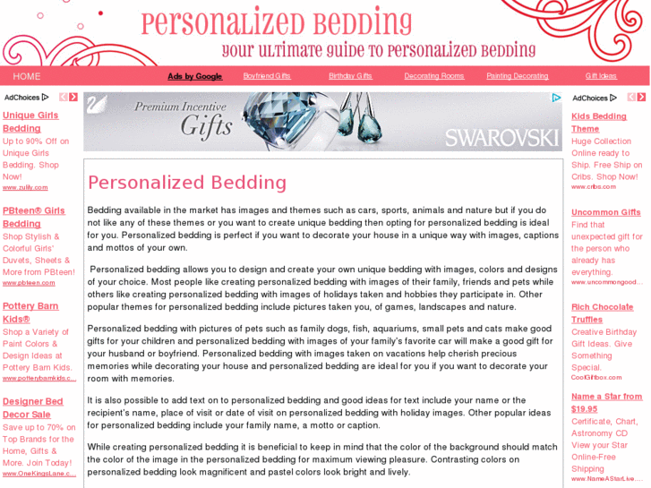 www.personalizedbedding.org