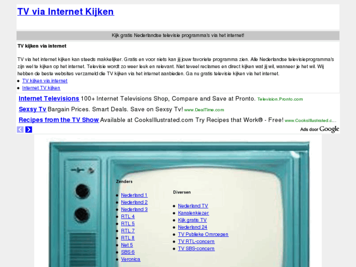 www.tvviainternet.nl