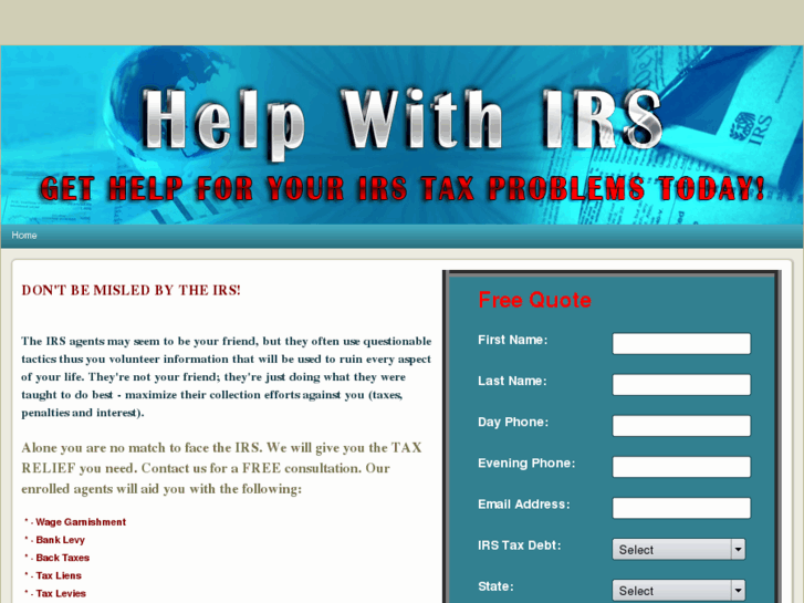 www.helpwithirs.info
