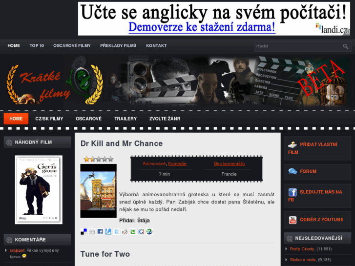 www.kratke-filmy.cz