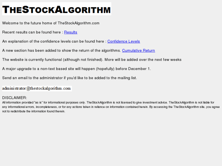 www.thestockalgorithm.com