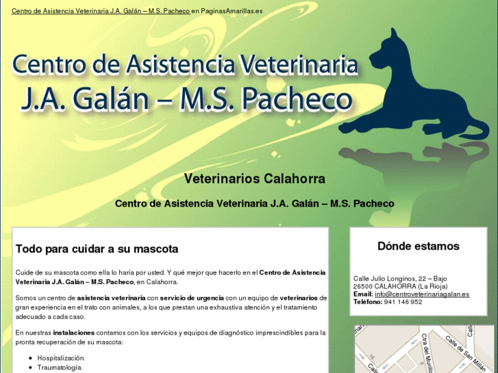 www.centroveterinariagalan.es