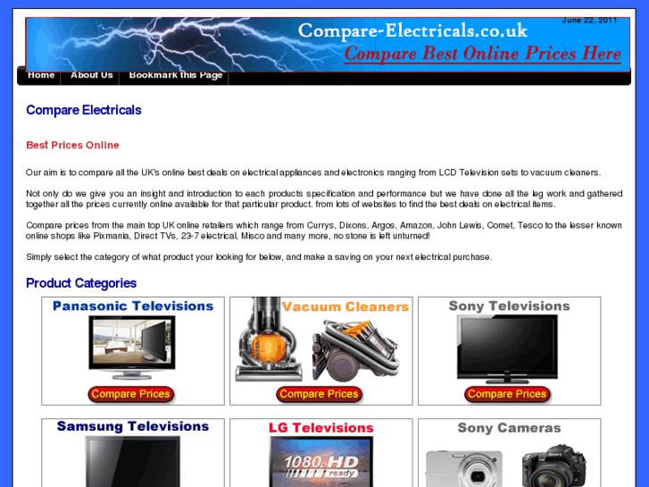 www.compare-electricals.co.uk