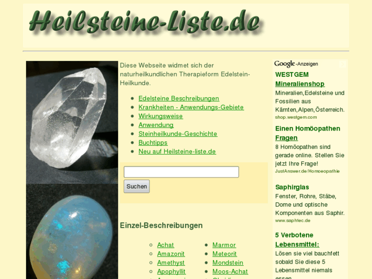 www.heilsteine-liste.de