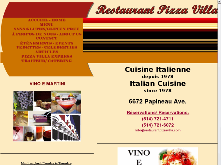 www.restaurantpizzavilla.com