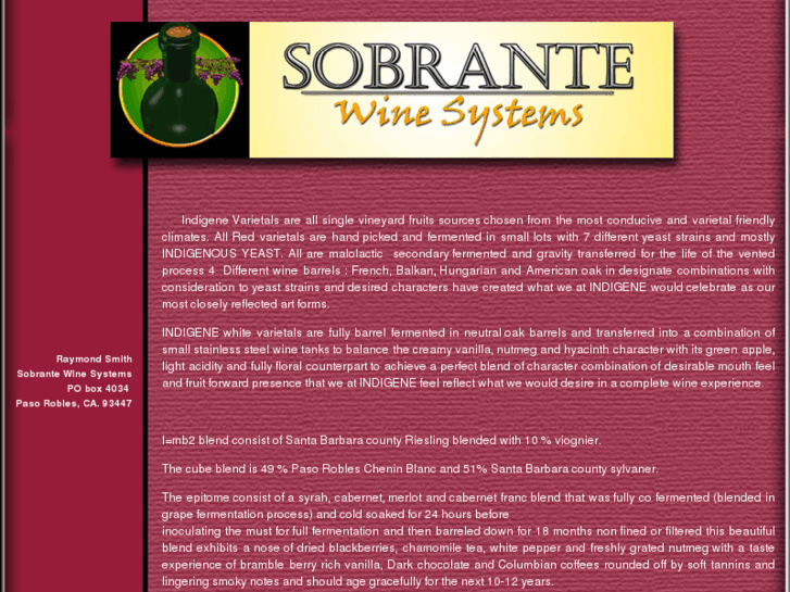 www.sobrantewinesystems.com