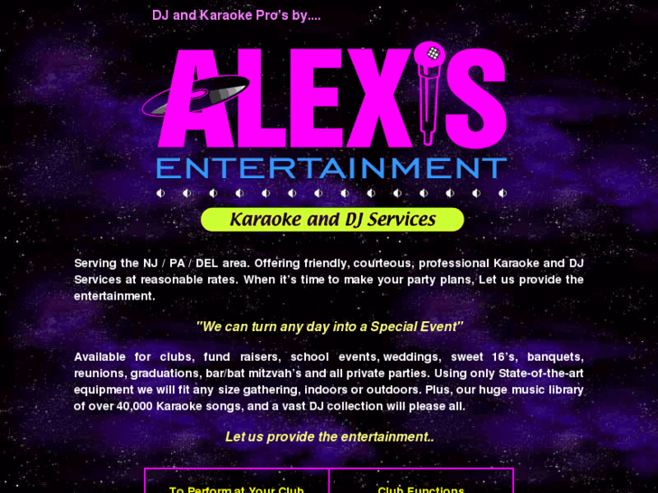 www.alexisentertainment.com