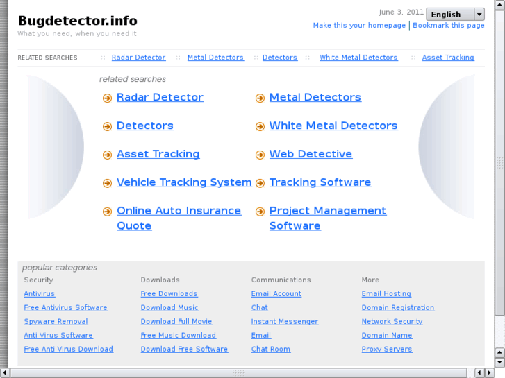 www.bugdetector.info