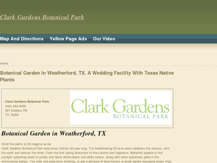 www.clarkgardensbotanicalpark.com