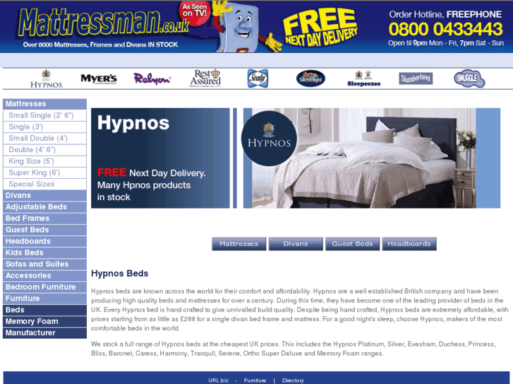 www.hypnosbeds.org.uk